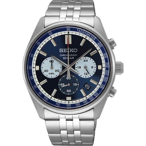 SEIKO Chronograph Quartz Blue Dial Men's Watch| SSB427P1