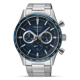 Seiko Sports Chronograph Dark Blue Dial Men's Watch | SSB445P1