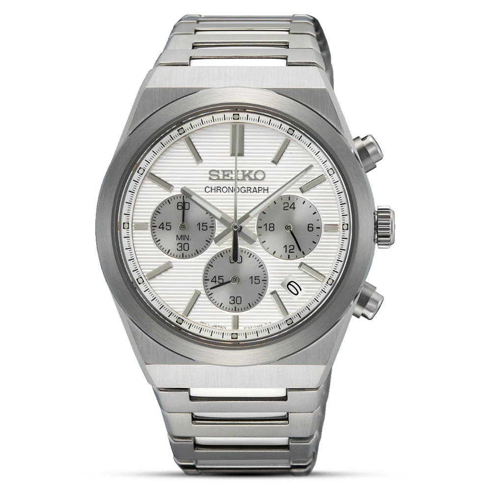 Seiko Classic Chronograph White Dial Men's Watch | SSB451P1