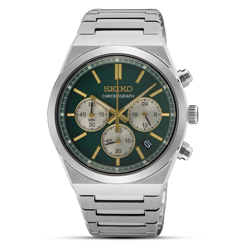 SEIKO CONCEPTUAL CHRONOGRAPH GREEN DIAL WATCH | SSB461P1