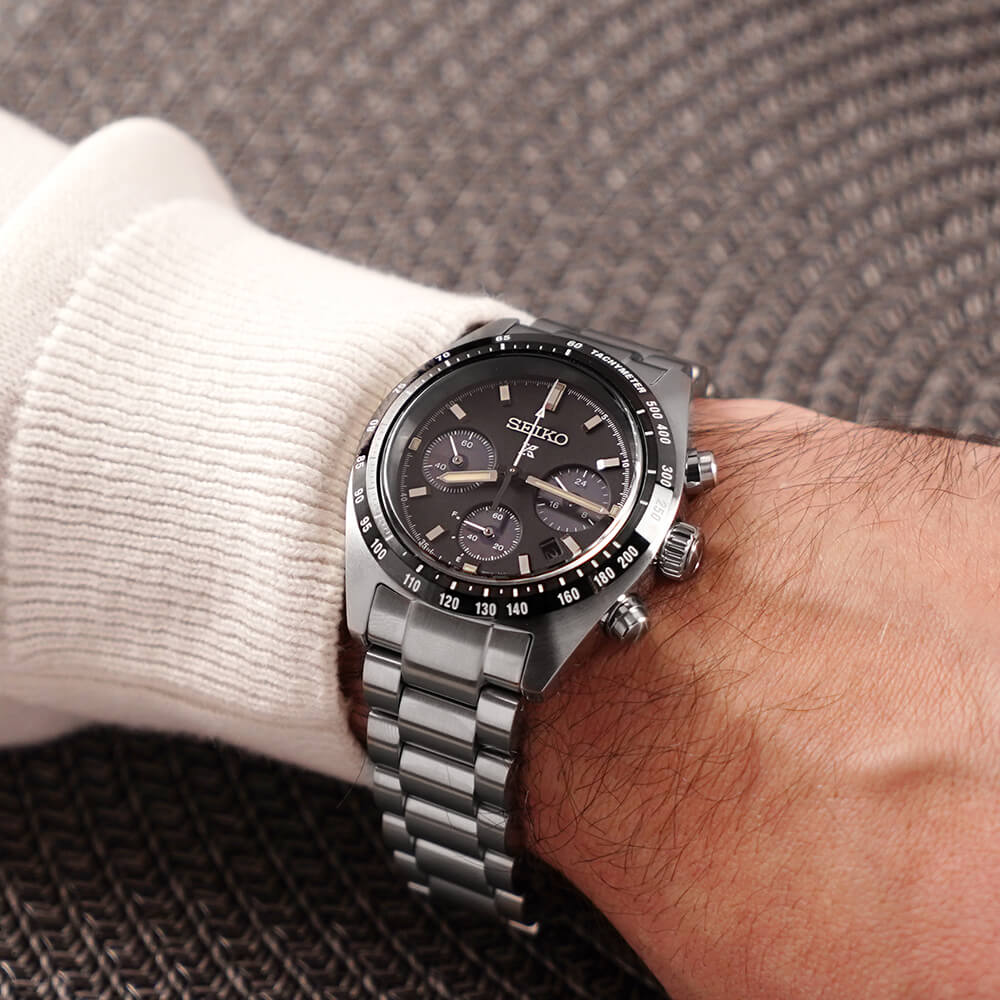 Seiko Prospex Speedtimer Solar 1969 Recreation Chronograph Watch SSC819P1