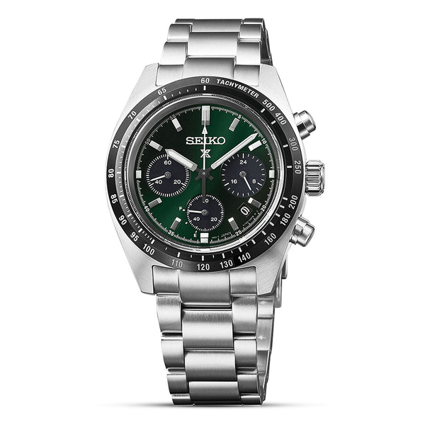 Seiko Prospex 'Deep Green' Speedtimer Solar Men's Watch| SSC933P1