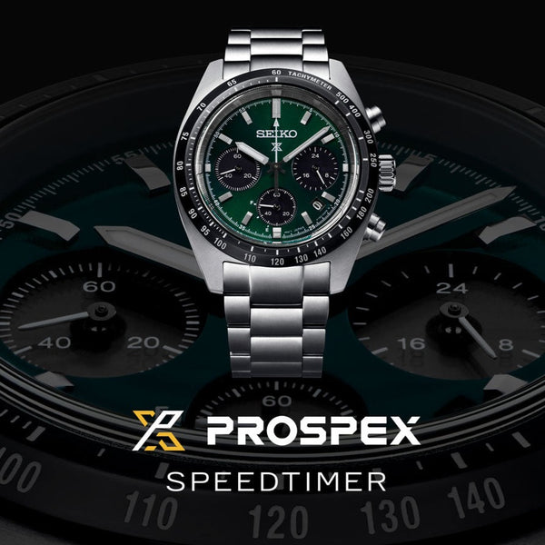 Seiko Prospex 'Deep Green' Speedtimer Solar Chronograph Watch SSC933P1