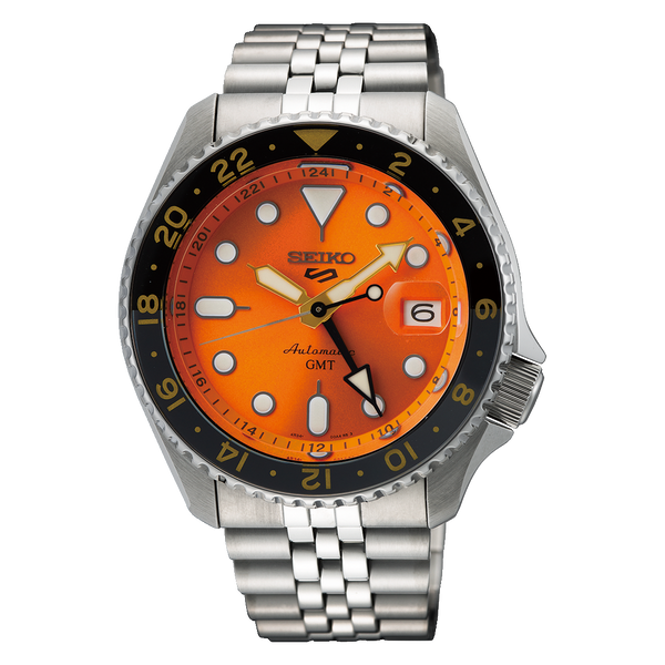 Seiko 5 Sports ‘Mikan Orange’ GMT Re-Interpretation Men's Watch| SSK005K1