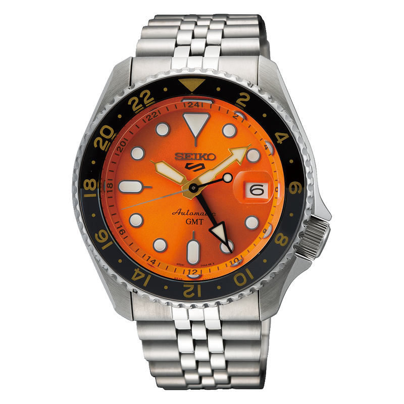 Seiko 5 Sports ‘Mikan Orange’ GMT Re-Interpretation Men's Watch| SSK005K1