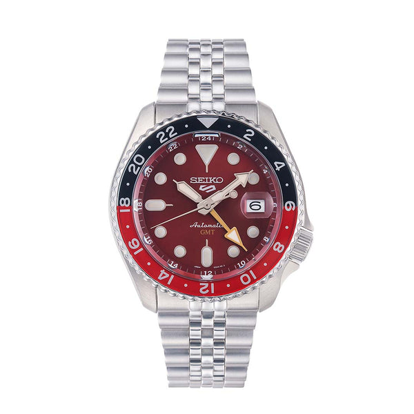 Seiko 5 Sports GMT Limited Edition Passion Red Dial Watch SSK031K1