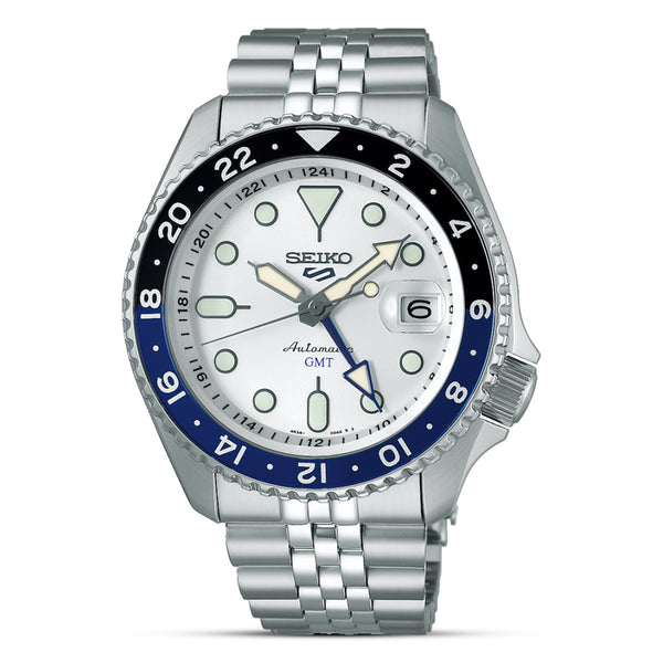 SEIKO 5 SPORTS SKX GMT WHITE DIAL MEN'S WATCH | SSK033