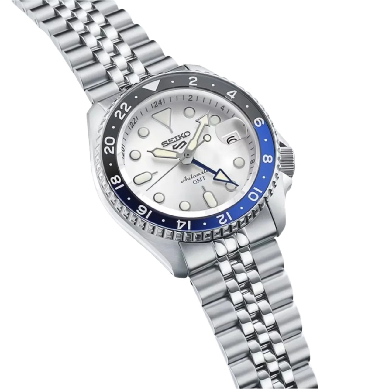 SEIKO SPORTS SKX GMT WHITE DIAL MEN'S WATCH SSK033