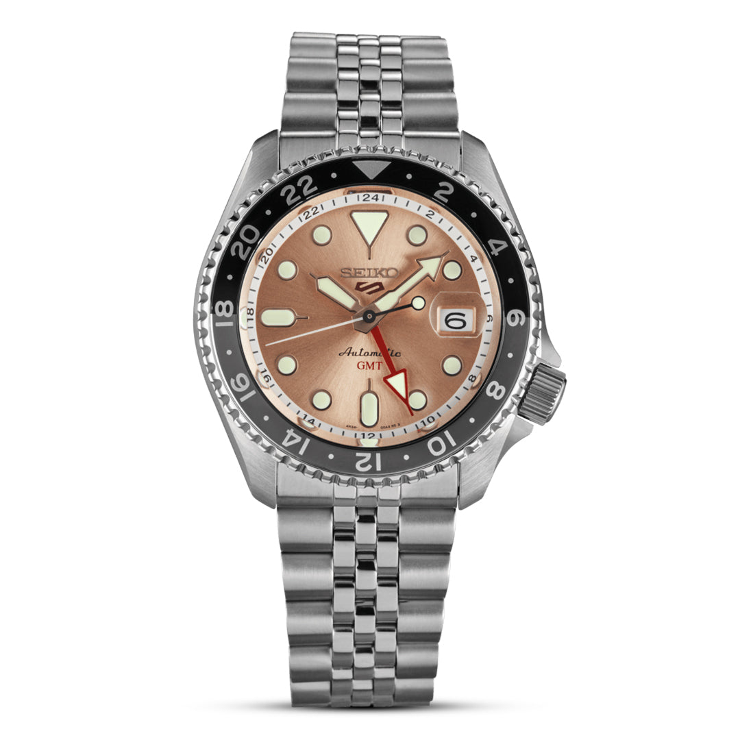 SEIKO 5 SKX GMT Automatic Champagne Dial Men's Watch | SSK043K1