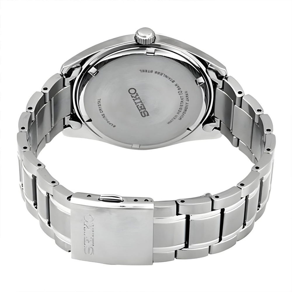 SEIKO Titanium Quartz Grey Dial Watch SUR369P1