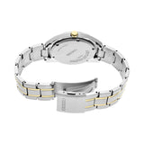 Seiko Essentials Two Tone Titanium Green Dial Men's Watch | SUR377