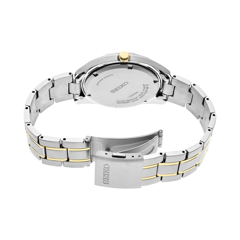 Seiko Essentials Two Tone Titanium Green Dial Men's Watch | SUR377