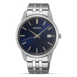 Seiko Essential Regular Blue Dial Stainless Steel Watch | SUR399P1