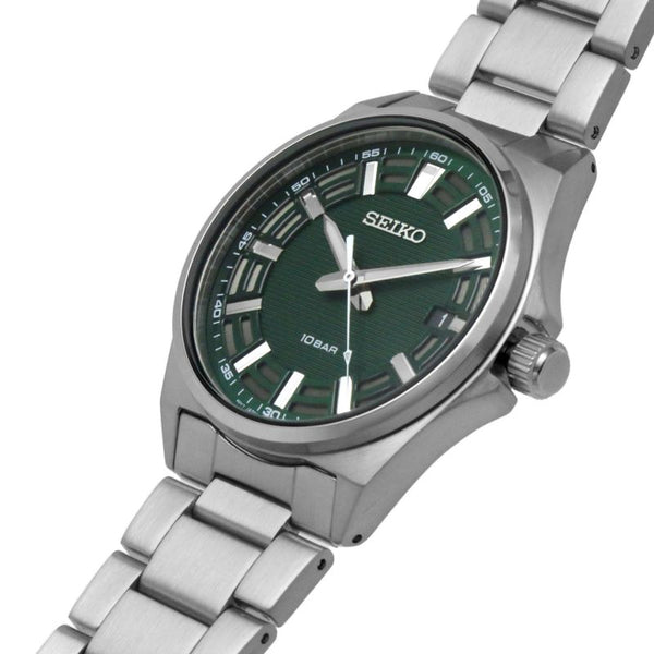 Seiko Quartz Green Dial Classic Men's Watch| SUR503P1