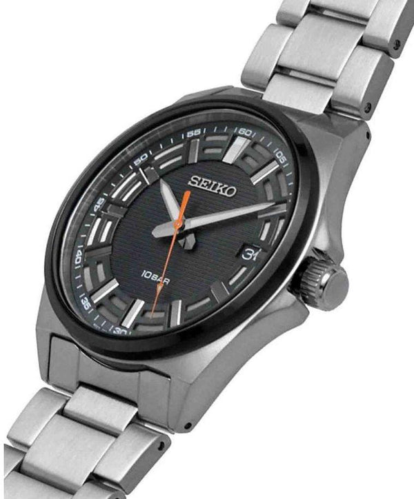 Seiko Quartz Grey Dial Classic Watch For Men SUR507P1