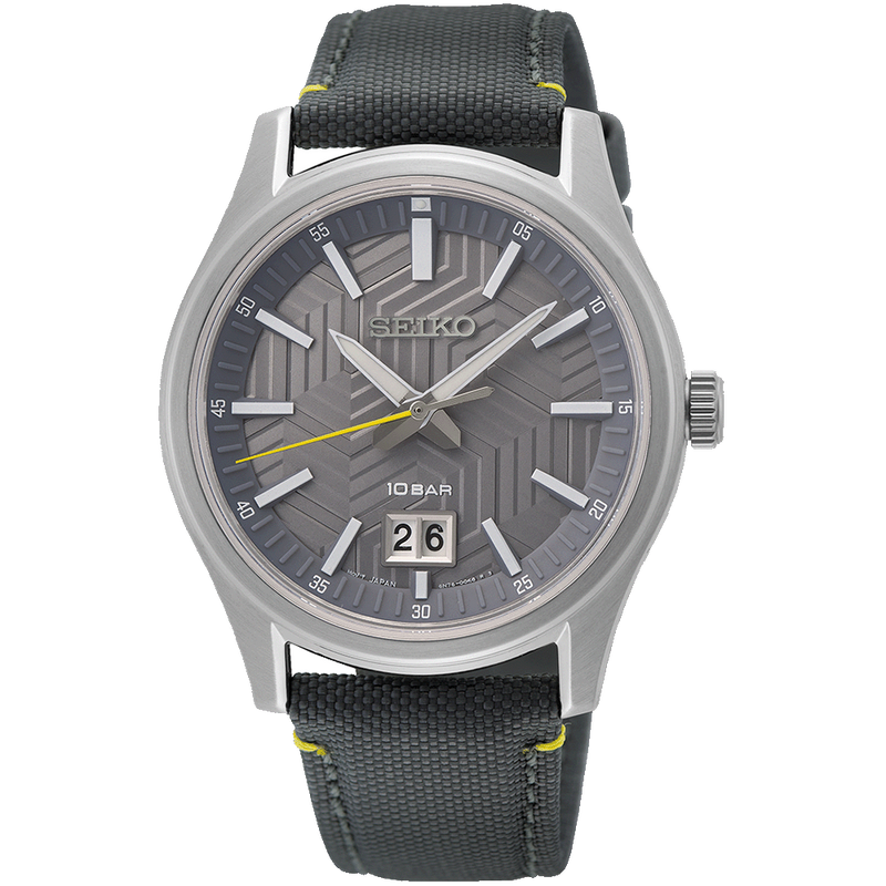 Seiko Conceptual Regular Grey Dial Nylon Strap Watch | SUR543P1