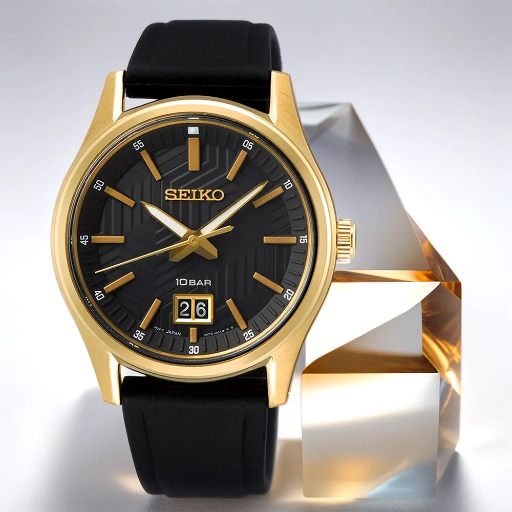 Seiko Conceptual Sapphire Crystal Black Silicon Men s Watch SUR560P1