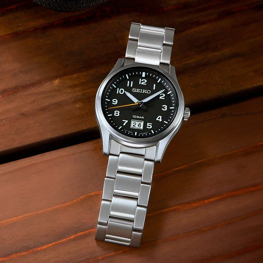 Gevril Heren Wall Street Groene Smaragd Wijzerplaat, Groene Keramische Ring Roestvrij Stalen Armband Zilver