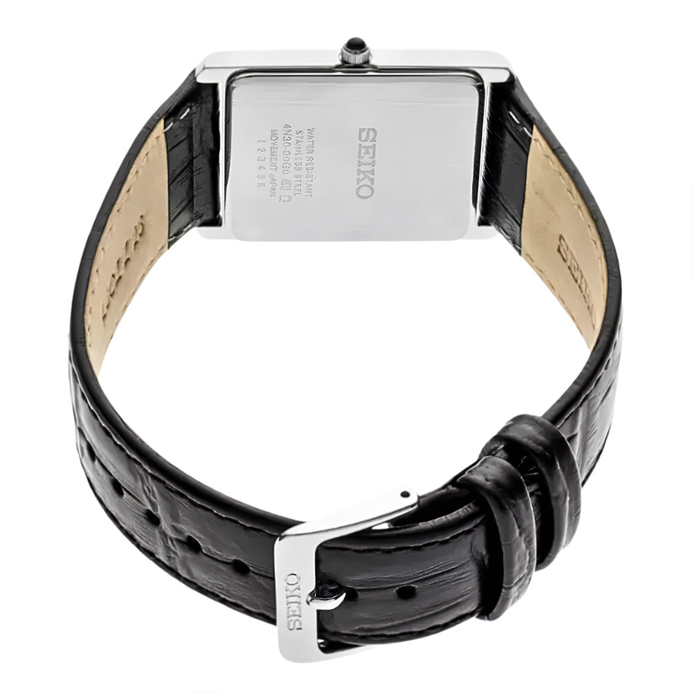 Seiko Conceptual Quartz Rectangular White Dial Men's Watch SWR103P1