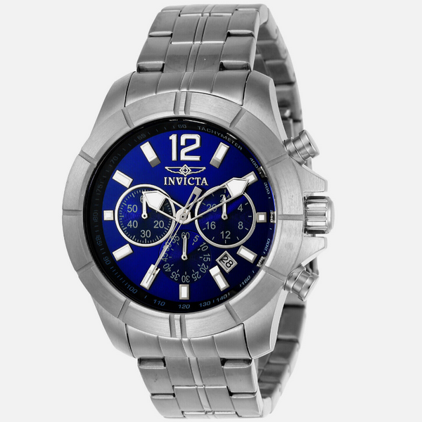 Invicta Specialty Chronograph Stainless Steel Blue Dial Watch IN21464