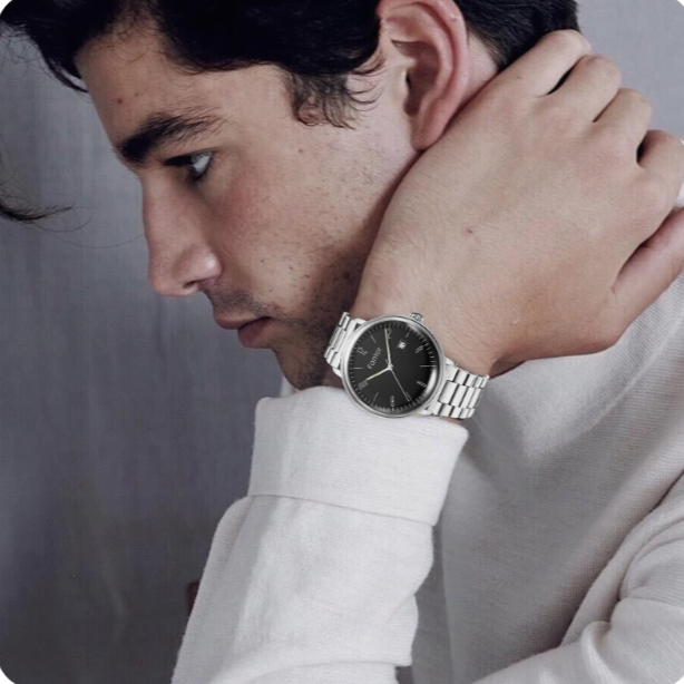 Fantor Luxury Brand Men's Stainless Steel Strap Watch WF1005G