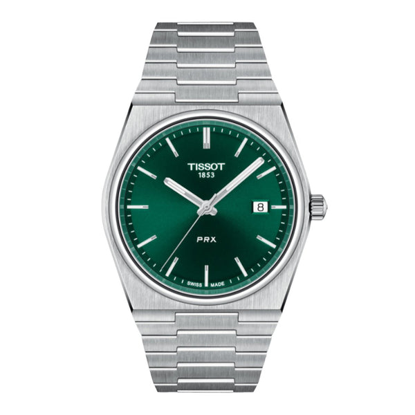 TISSOT PRX Quartz Green Dial Steel Men's Watch | T137.410.11.091.00