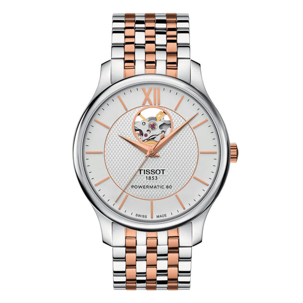 Tissot Tradition Powermatic 80 Open Heart Dial Watch | T063.907.22.038.01