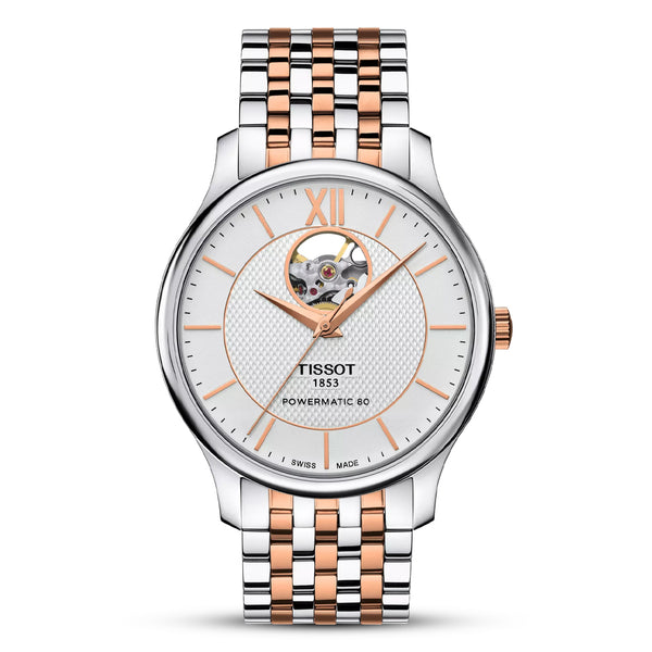 Tissot Tradition Powermatic 80 Open Heart Dial Watch | T063.907.22.038.01