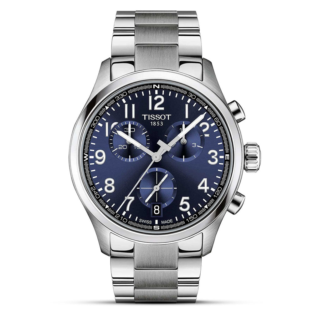 TISSOT CHRONO L BLUE DIAL STAINLESS STEEL WATCH | T116.417.11.042.00