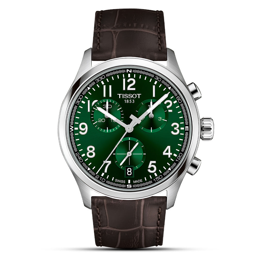 TISSOT CHRONO L GREEN DIAL MEN'S WATCH | T116.417.16.092.00
