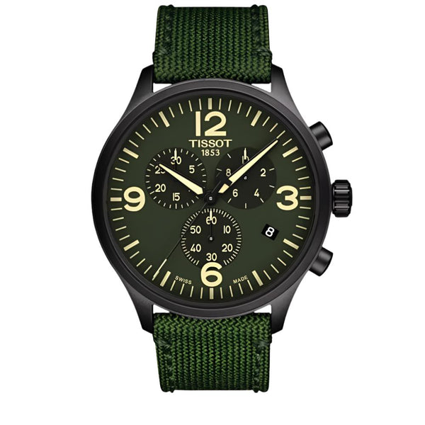 Tissot Chrono XL Green Strap Men's Watch| T116.617.37.097.00