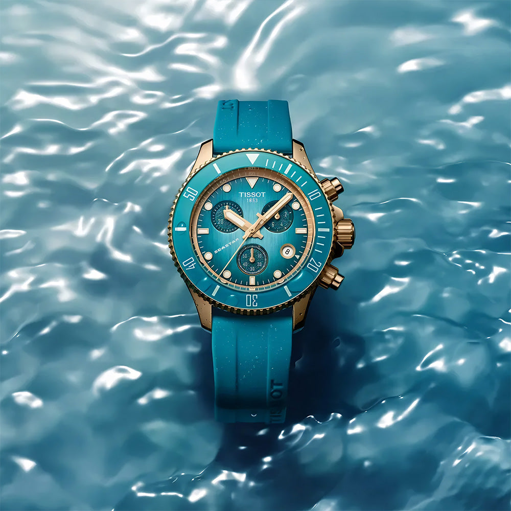 TISSOT SEASTAR 1000 CRONOGRAPH BLUE DIAL MEN'S WATCH | T120.217.37.041.00
