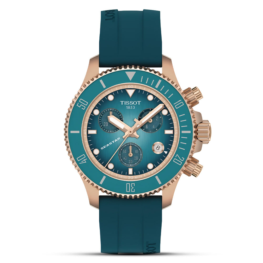 TISSOT SEASTAR 1000 CRONOGRAPH BLUE DIAL MEN'S WATCH | T120.217.37.041.00
