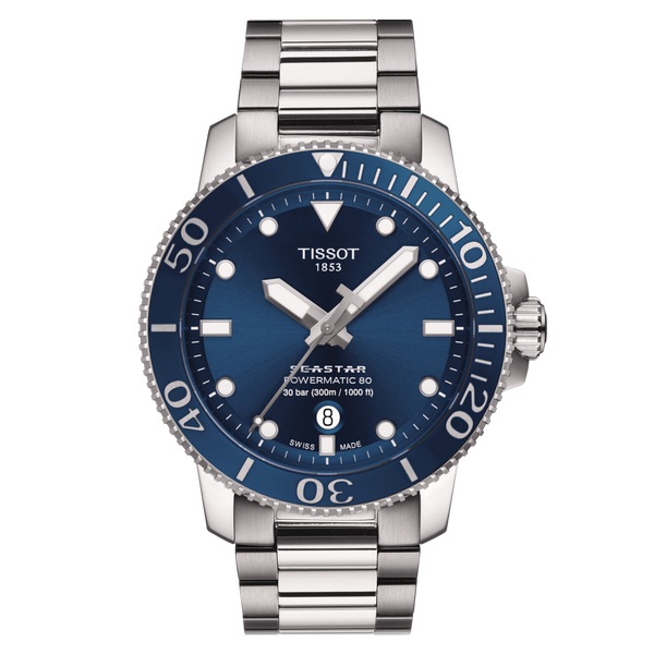 Tissot Sea-star 1000 Powermatic 80 Blue Men's Watch| T1204071104103