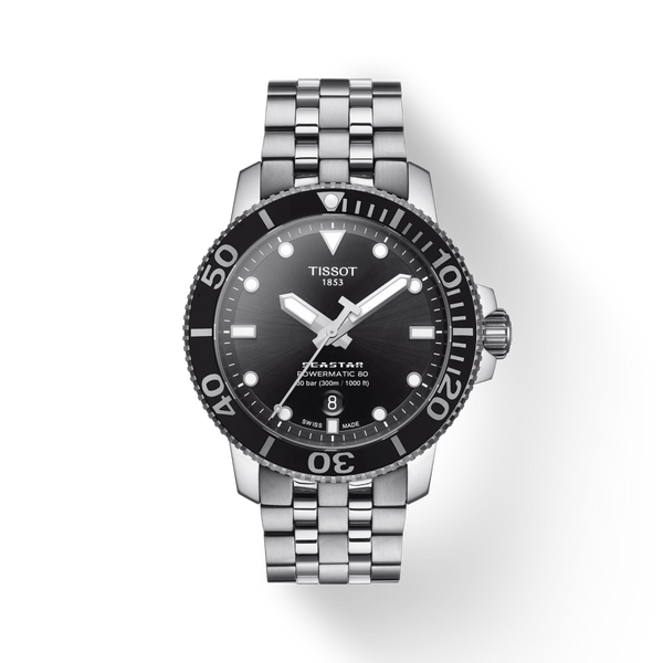 Tissot Sea-Star 1000 Powermatic 80 Black Men's Watch| T120.407.11.051.00