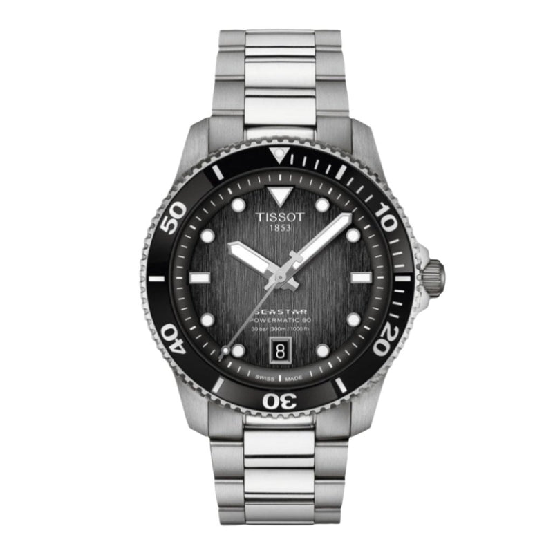 Tissot Seastar 1000 Powermatic 80 Grey Men's Watch| T120.807.11.051.00