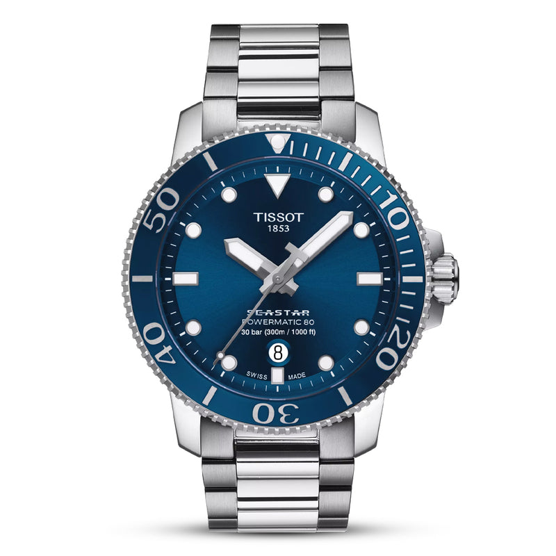 Tissot Sea-star 1000 Powermatic 80 Blue Men's Watch| T1204071104103