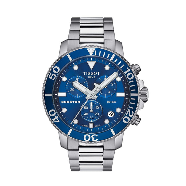 Tissot Seastar 1000 Blue Dial Chronograph Men's Watch| T1204171104100