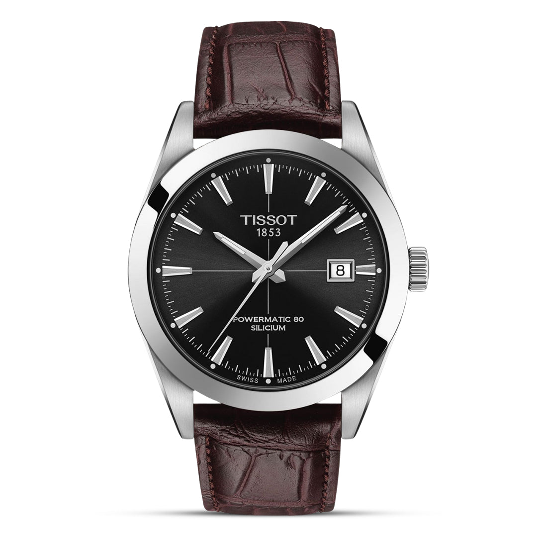 Tissot Gentleman Powermatic 80 Black Dial Watch