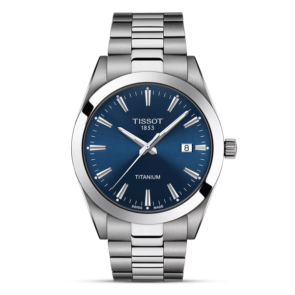 Tissot Gentleman Titanium Blue Dial Men's Watch | T127.410.44.041.00