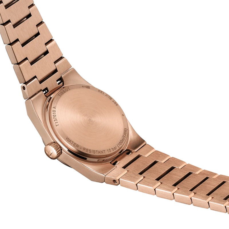 Tissot PRX 25mm Diamonds Rose Gold Dial Ladies Watch | T137.010.33.506.00