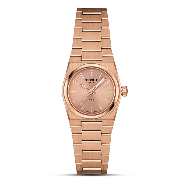 Tissot PRX 25mm Diamonds Rose Gold Dial Ladies Watch | T137.010.33.506.00