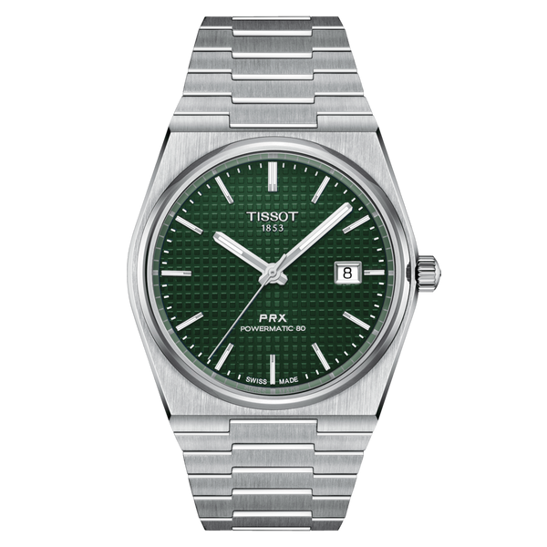 TISSOT PRX POWERMATIC 80 Green Dial Men's Watch| T137.407.11.091.00