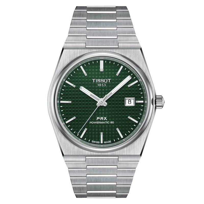 TISSOT PRX POWERMATIC 80 Green Dial Men's Watch| T137.407.11.091.00