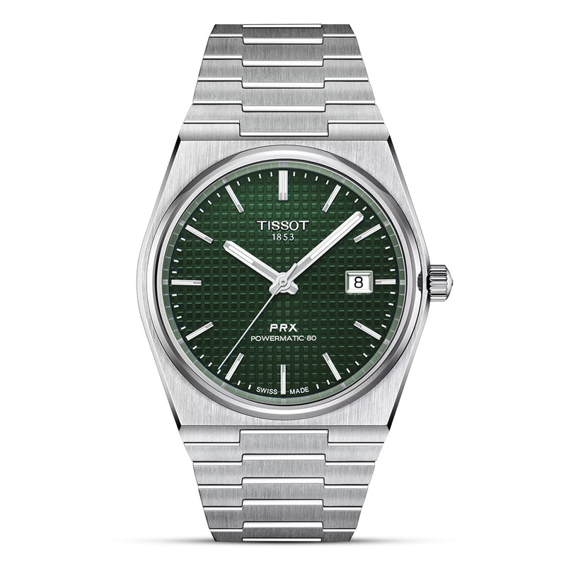 TISSOT PRX POWERMATIC 80 Green Dial Men's Watch| T137.407.11.091.00