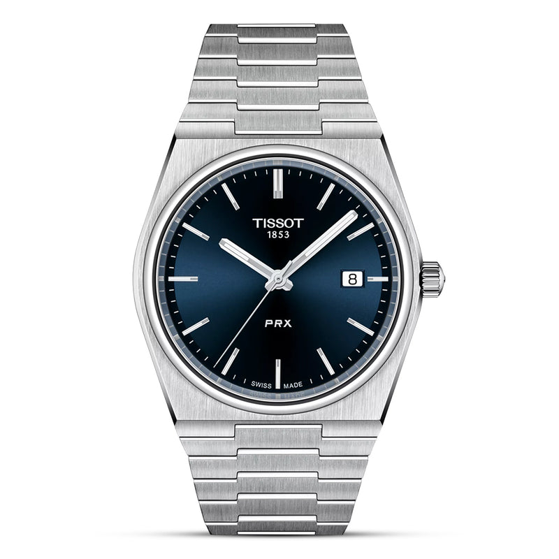 TISSOT PRX Blue Sunray Dial Stainless Steel Bracelet Men's Watch | T137.410.11.041.00