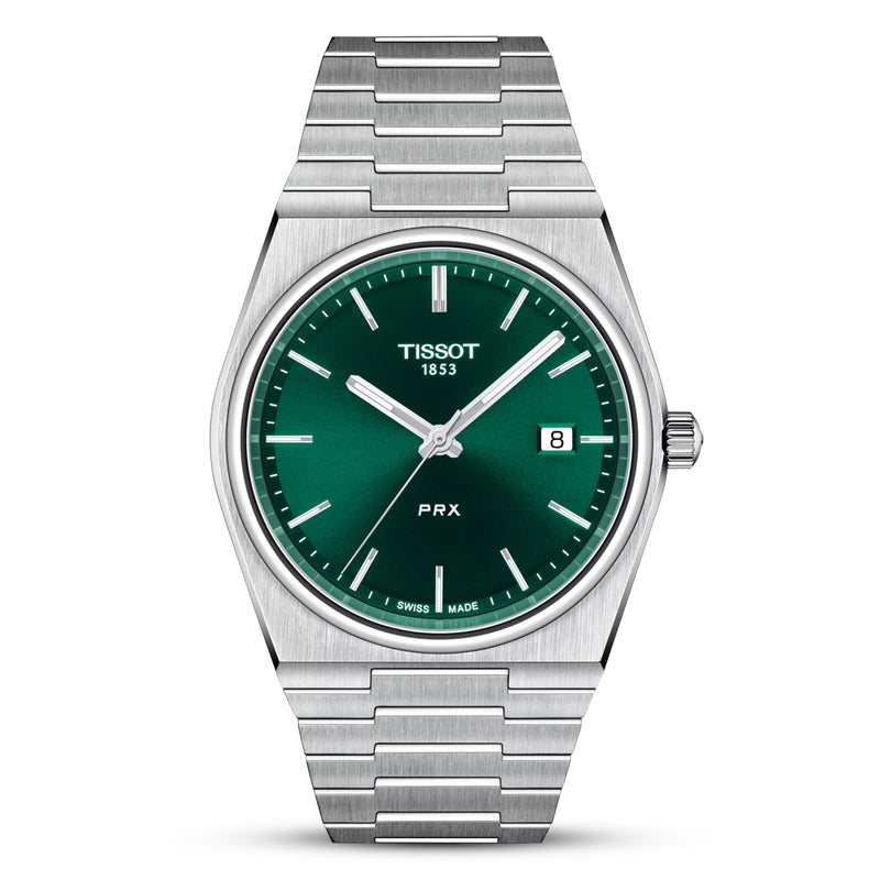 TISSOT PRX Quartz Green Dial Steel Men's Watch | T137.410.11.091.00