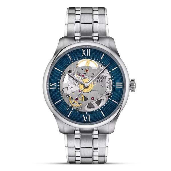 Tissot Powermatic 80 Skeleton Blue Dial Men's Watch | T139.836.11.048.00