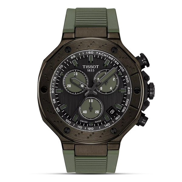 Tissot T-Race Quartz Chrono Green Dial Men's Watch | T141.417.37.061.02