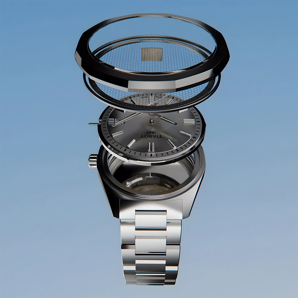 Tissot PRC 100 Solar Silver Dial Men's Watch |  T151.422.11.031.00